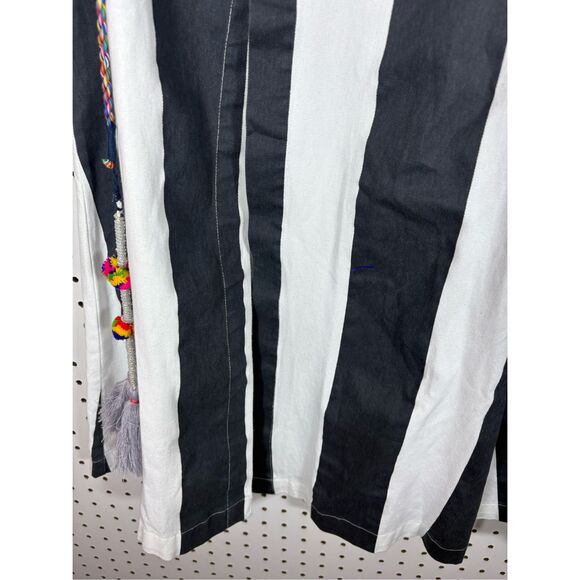 Free People extra wide split hem striped pants size L - Picture 12 of 15